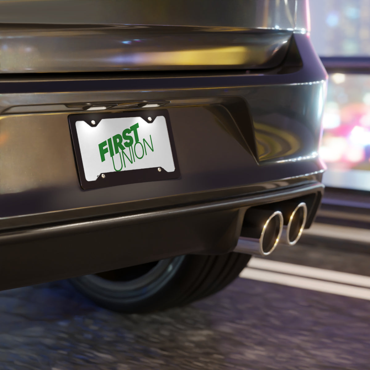 First Union Vanity License Plate