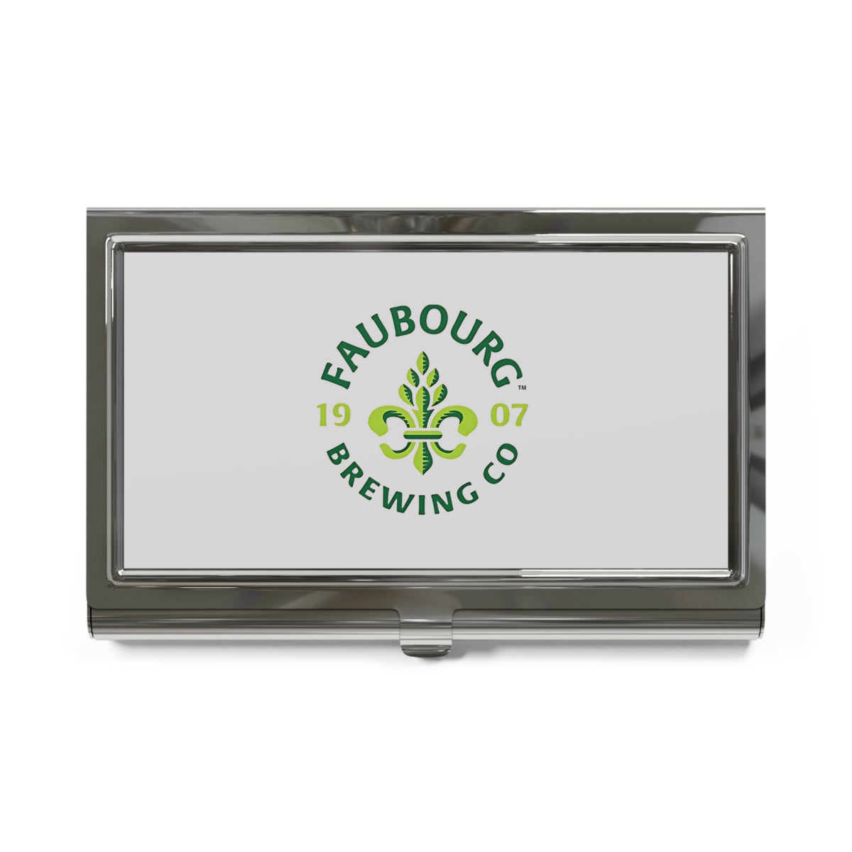 Faubourg Brewing Metal Business Card Holder
