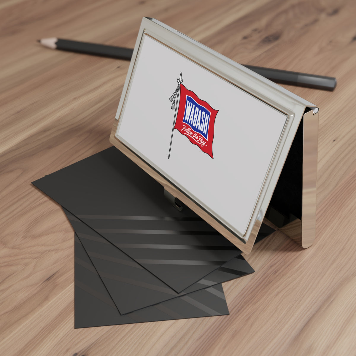 Wabash Railroad Metal Business Card Holder