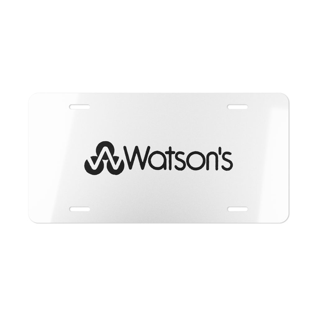Watson's Vanity License Plate