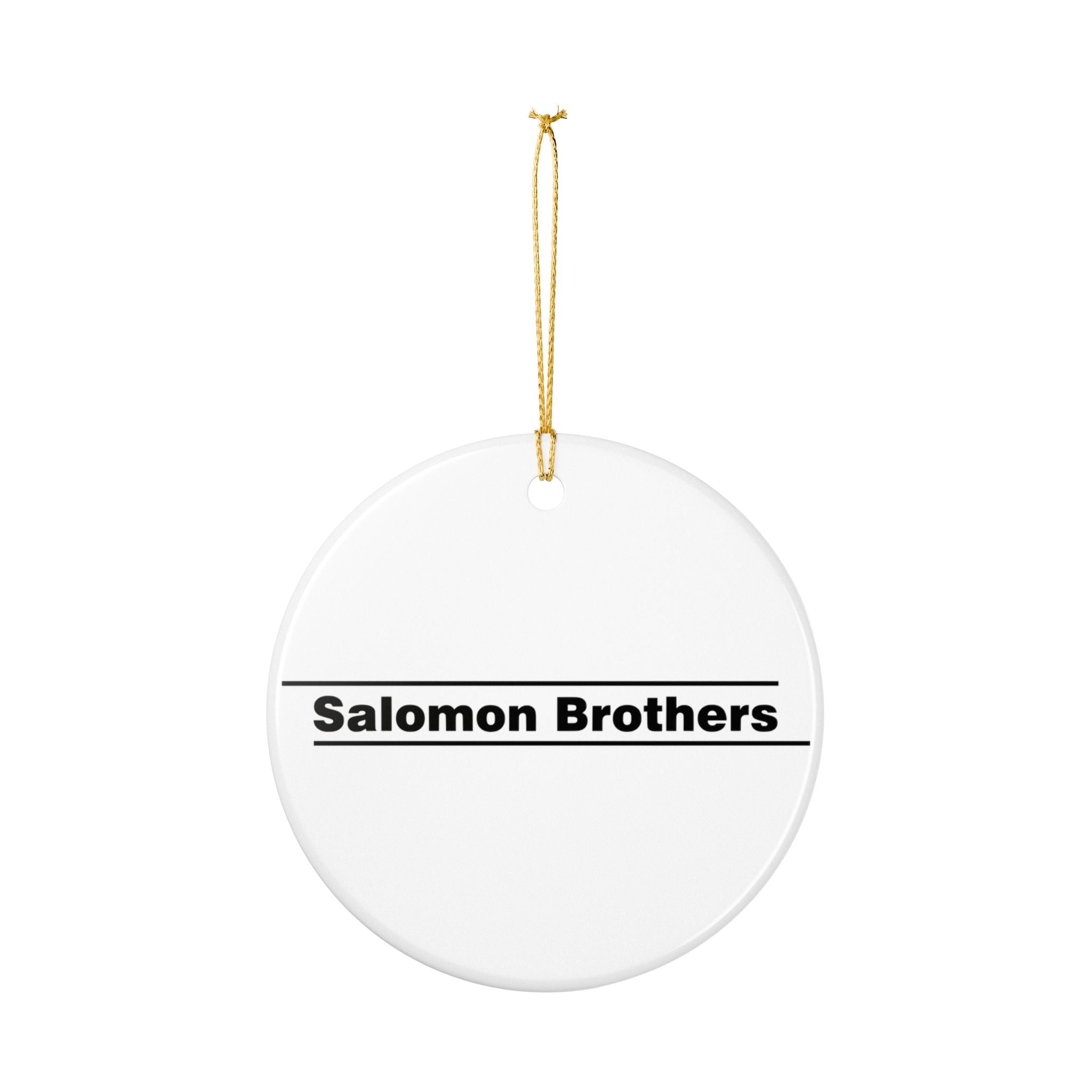 Salomon Brothers Ceramic Ornament