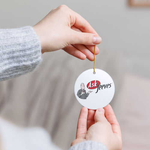 Ask Jeeves Ceramic Ornament