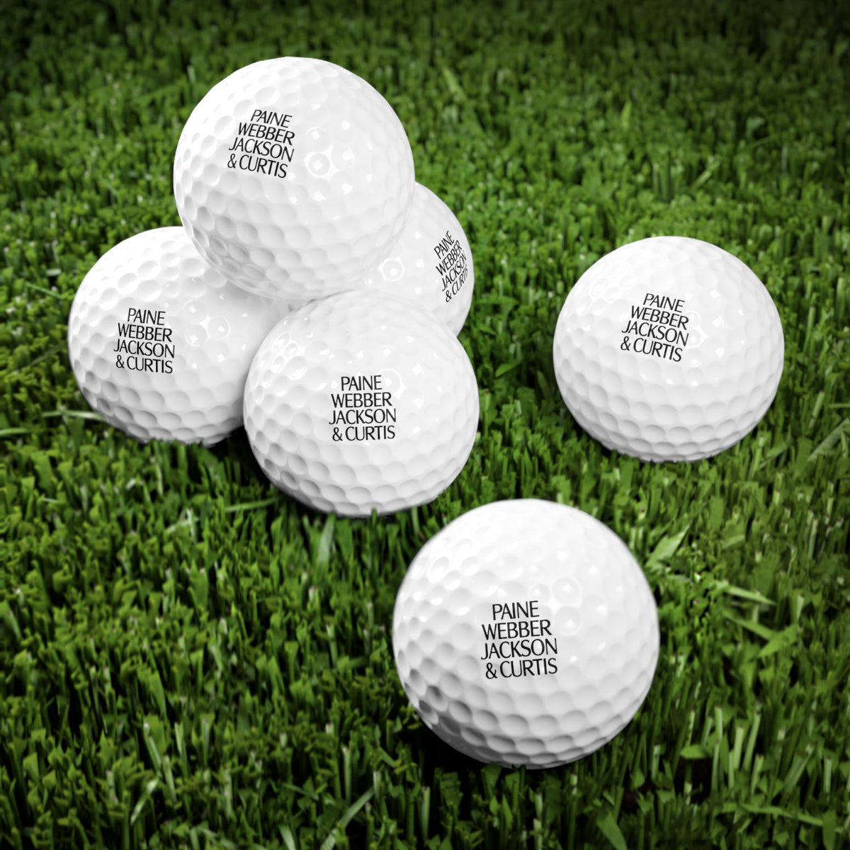 Paine Webber Jackson & Curtis Golf Balls