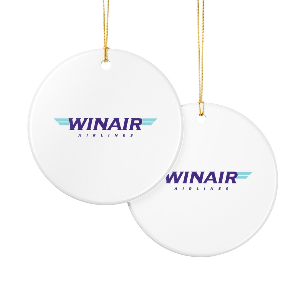 WinAir Airlines Ceramic Ornament