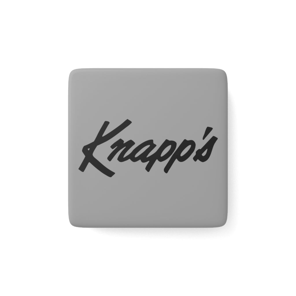 J. W. Knapp Company Square Porcelain Fridge Magnet
