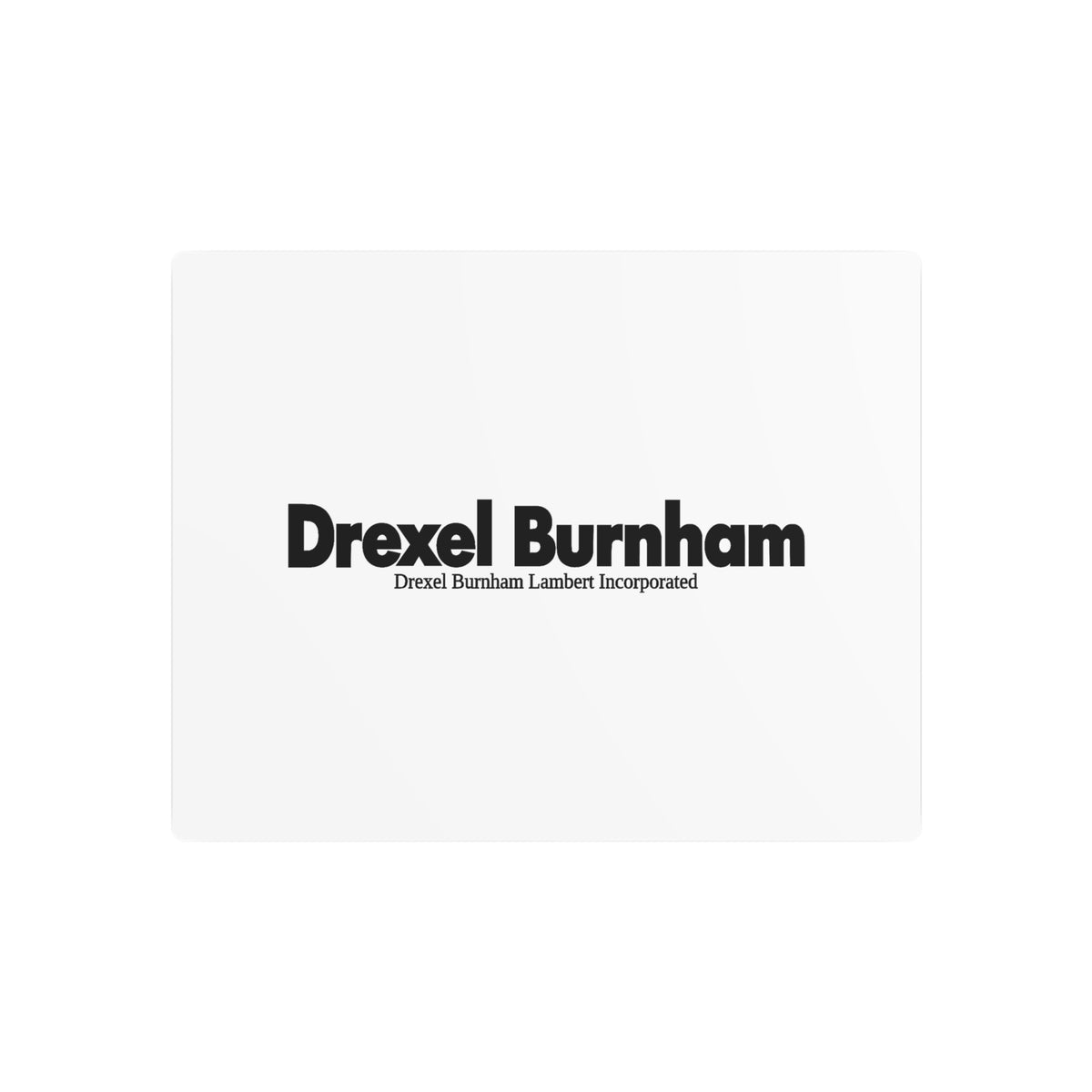 Drexel Burnham Lambert Metal Sign