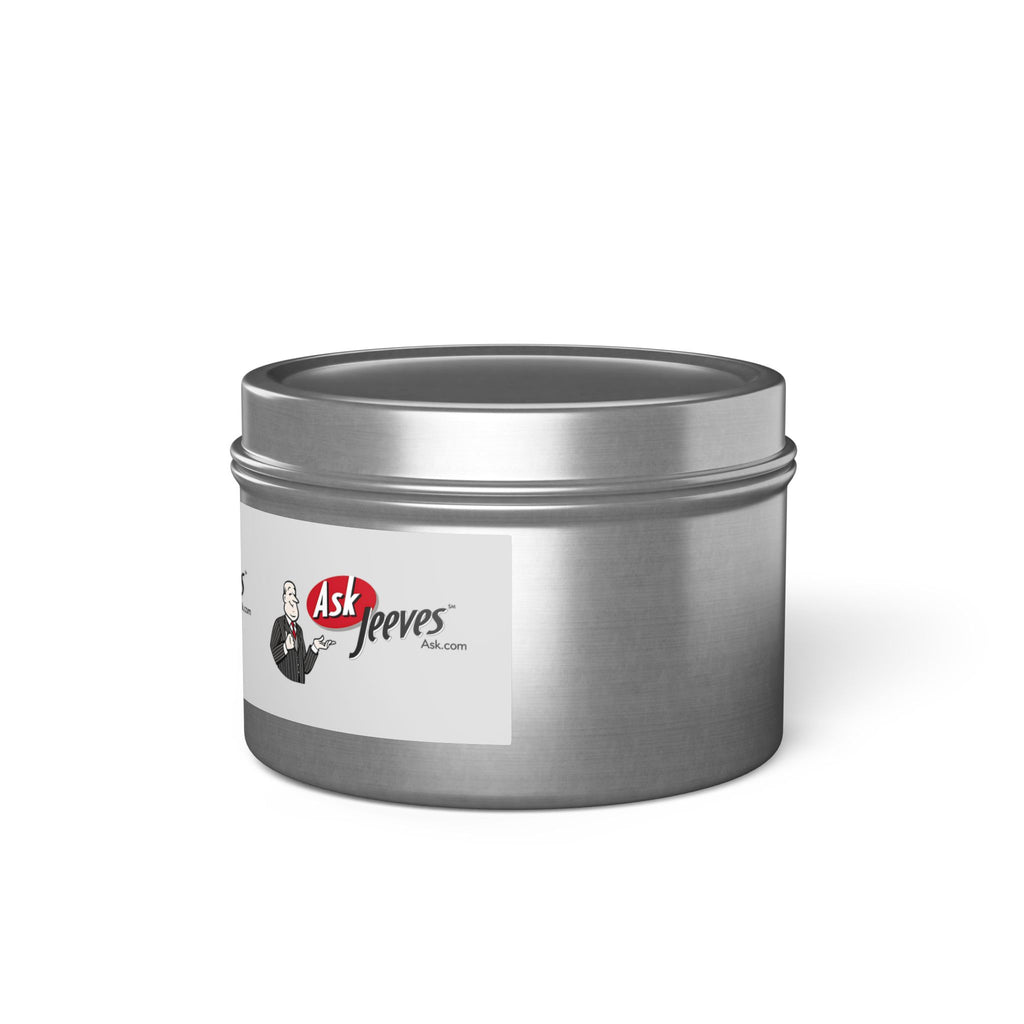 Ask Jeeves Template Tin Candle