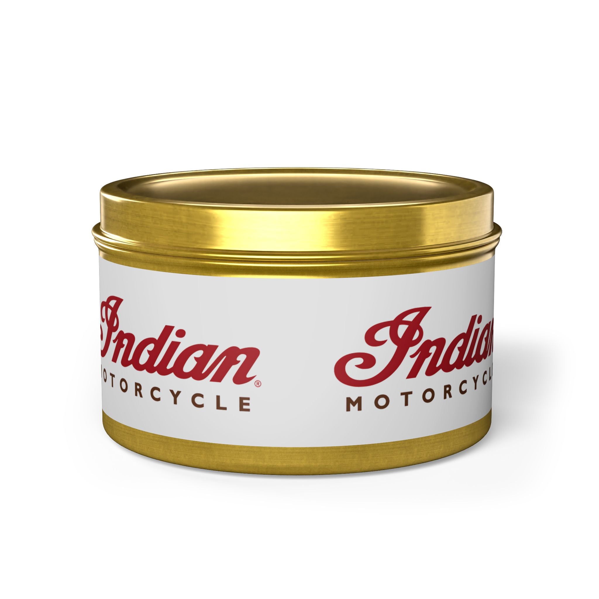 Indian Motorcycle Tin Candle