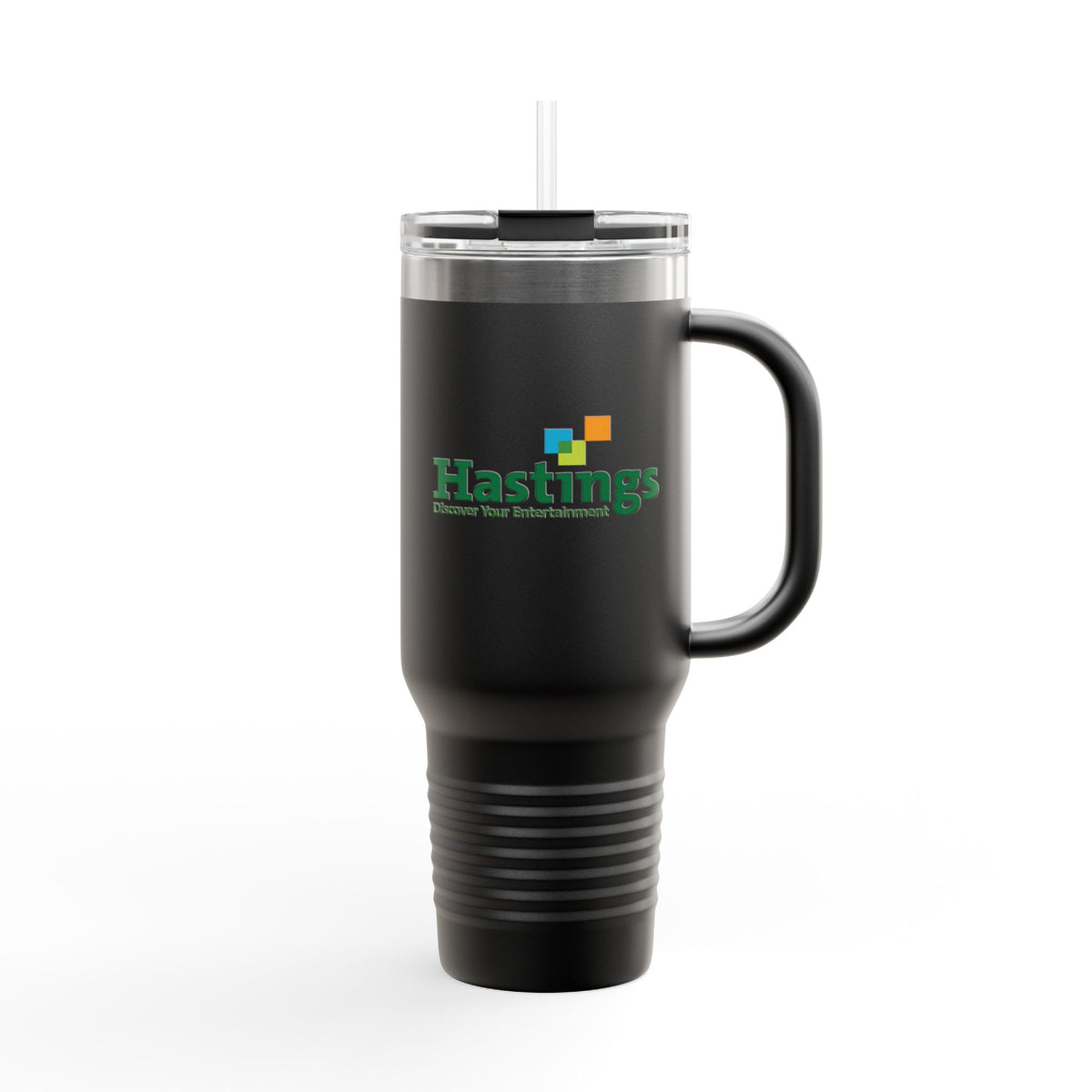 Hastings Entertainment 40oz Insulated Travel Mug Stainless Tumbler