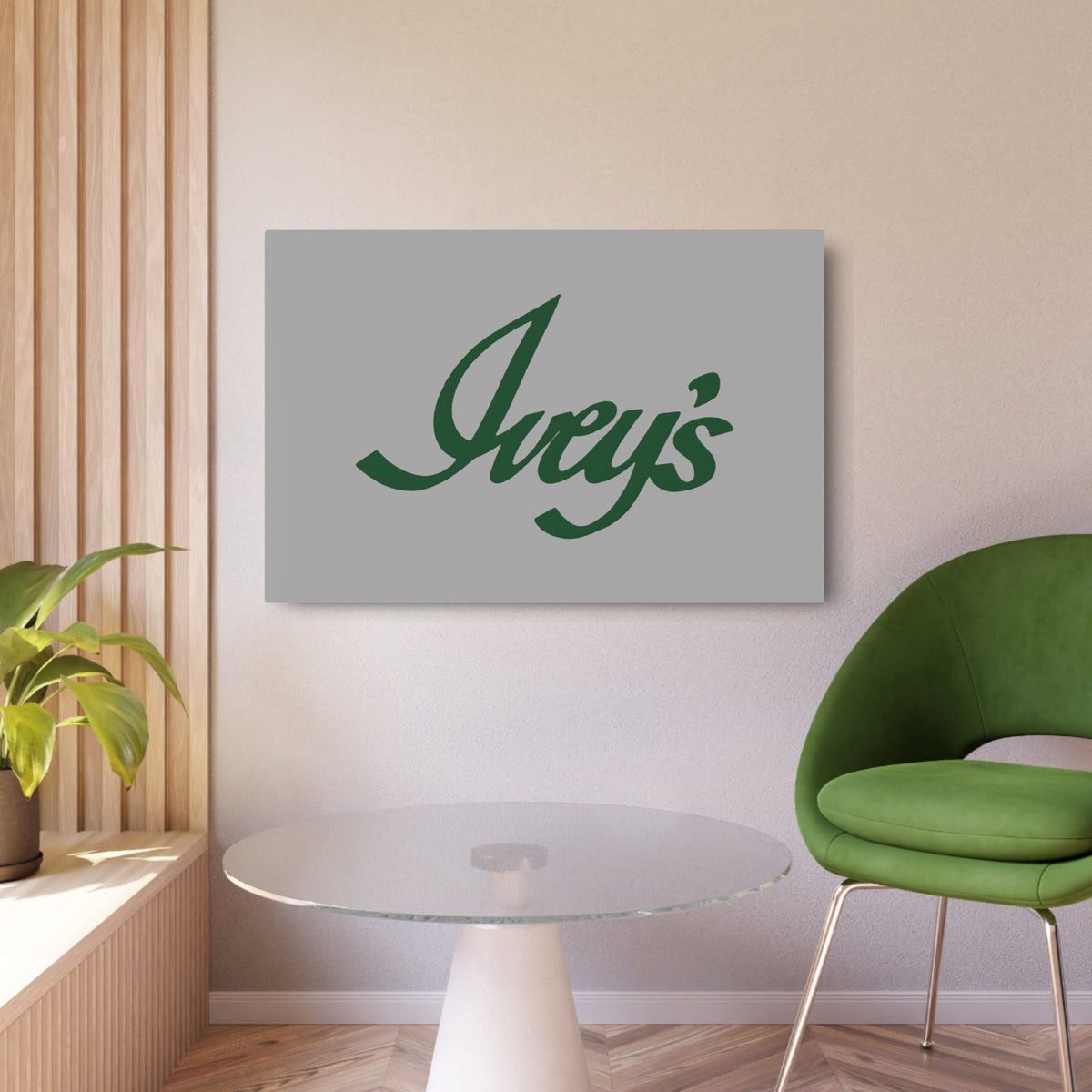 Ivey's Metal Sign