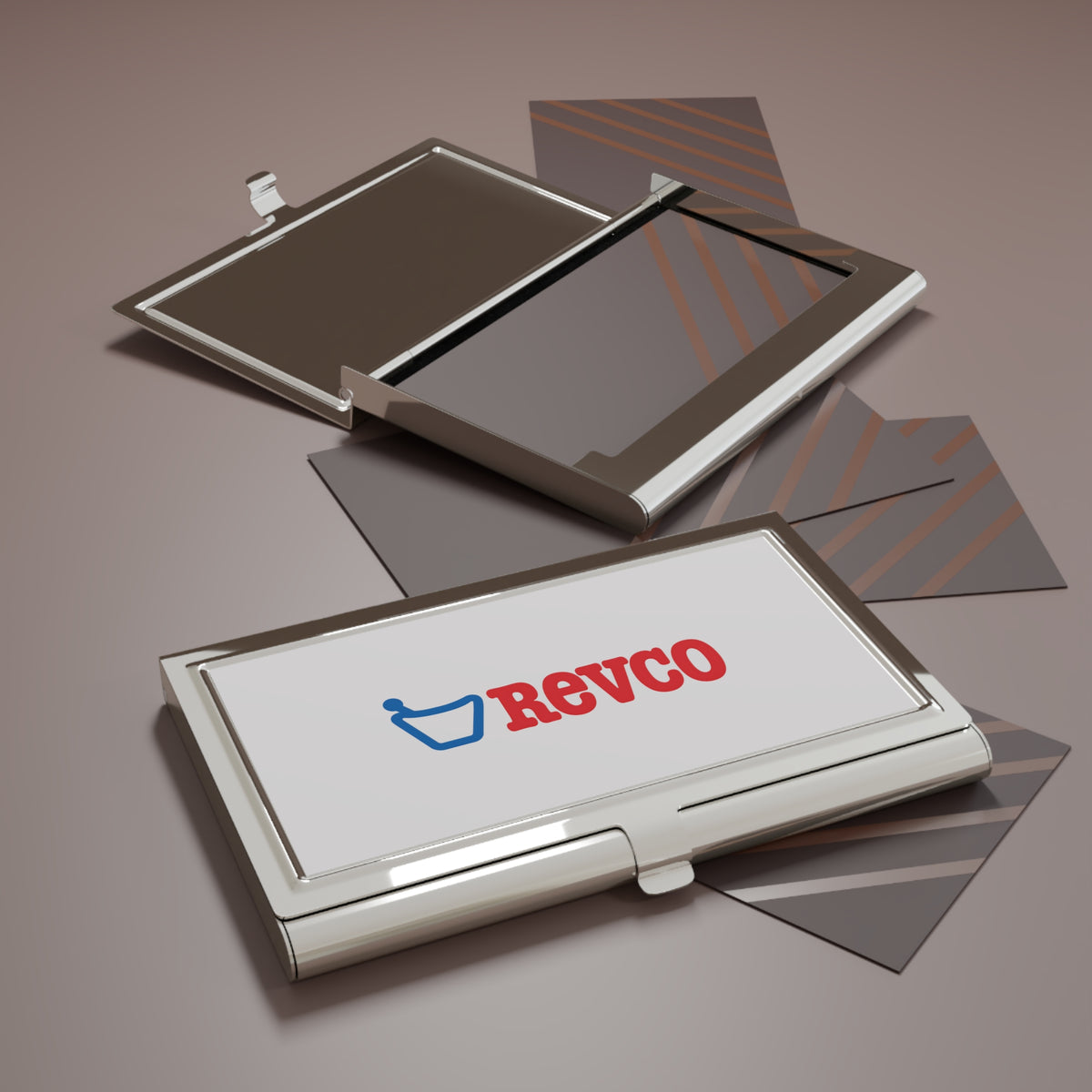 Revco Discount Drug Stores Metal Business Card Holder