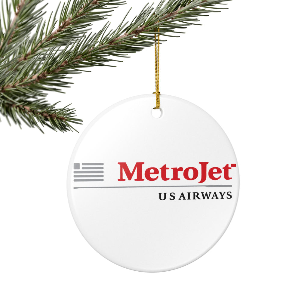 MetroJet Ceramic Ornament