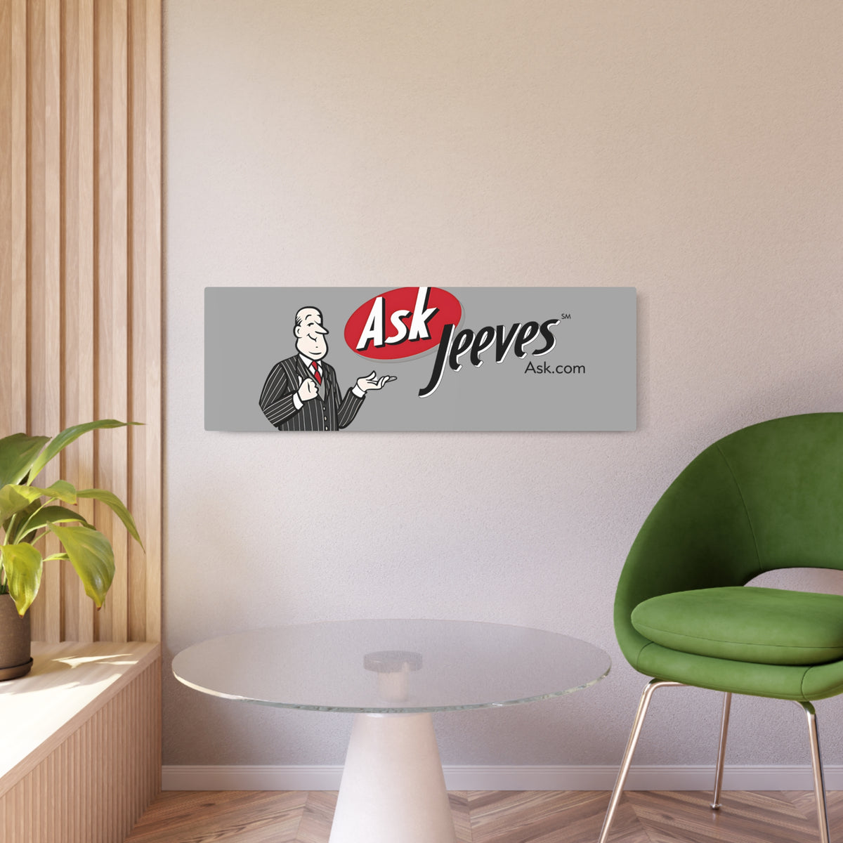Ask Jeeves Metal Sign