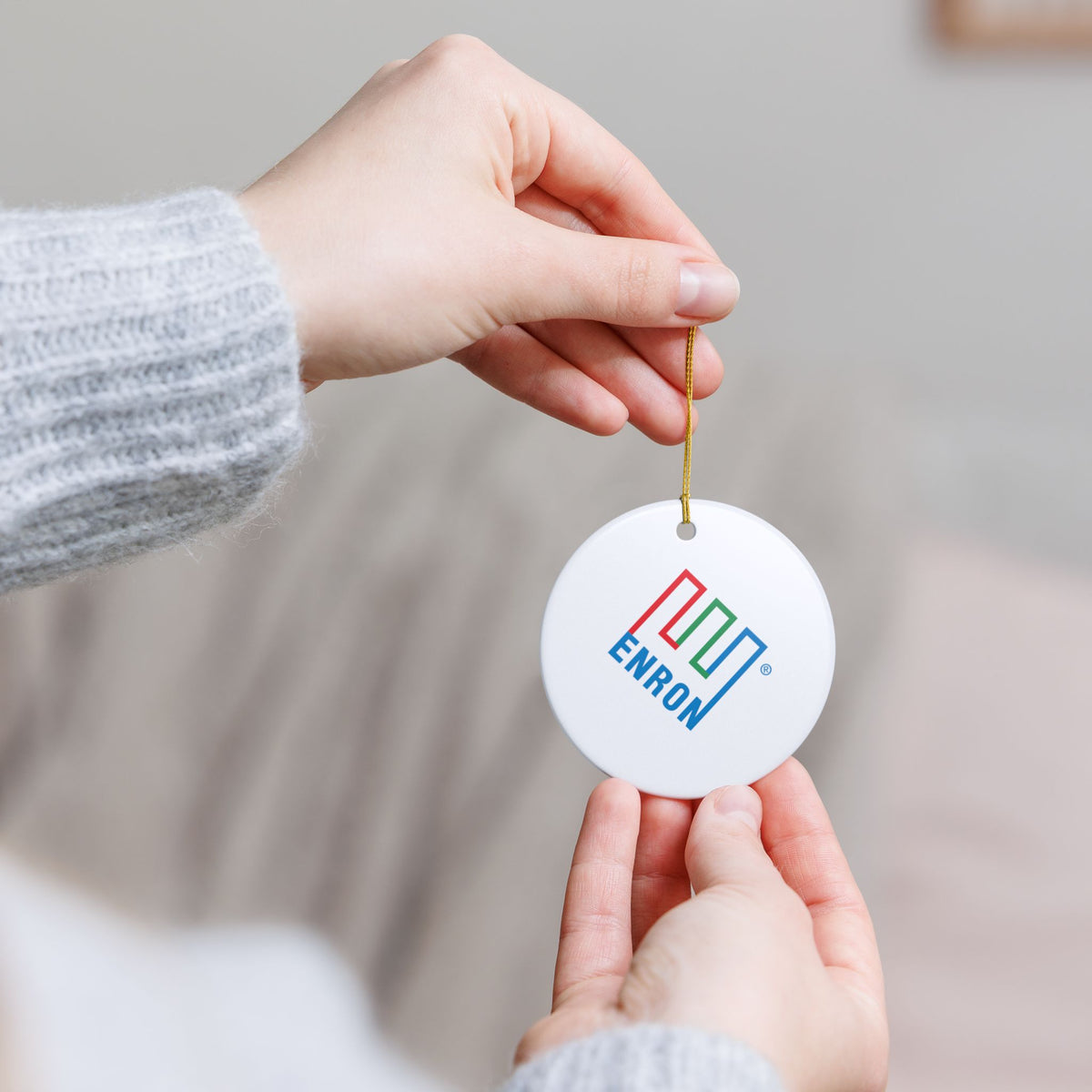 Enron Ceramic Ornament