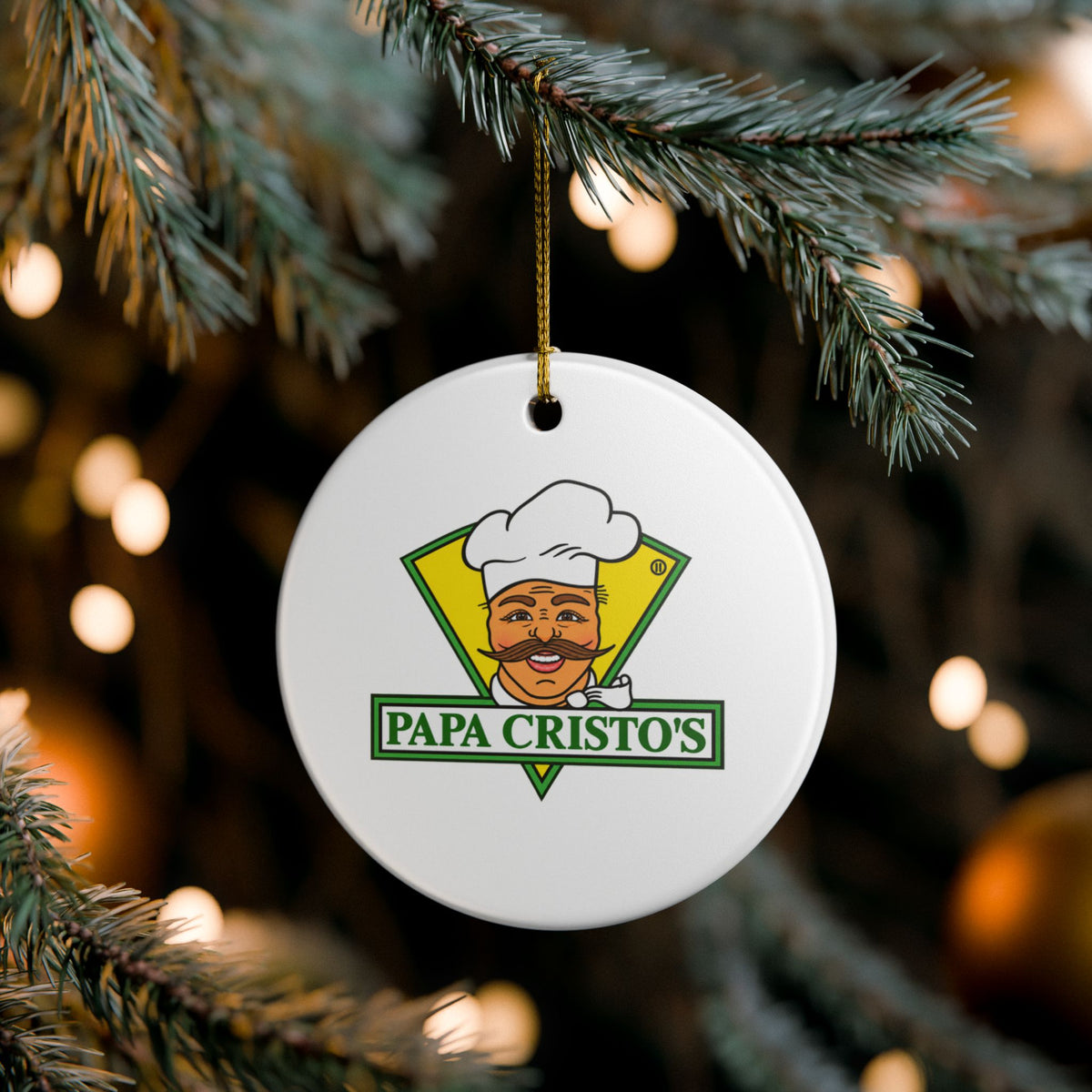 Papa Cristo's Ceramic Ornament