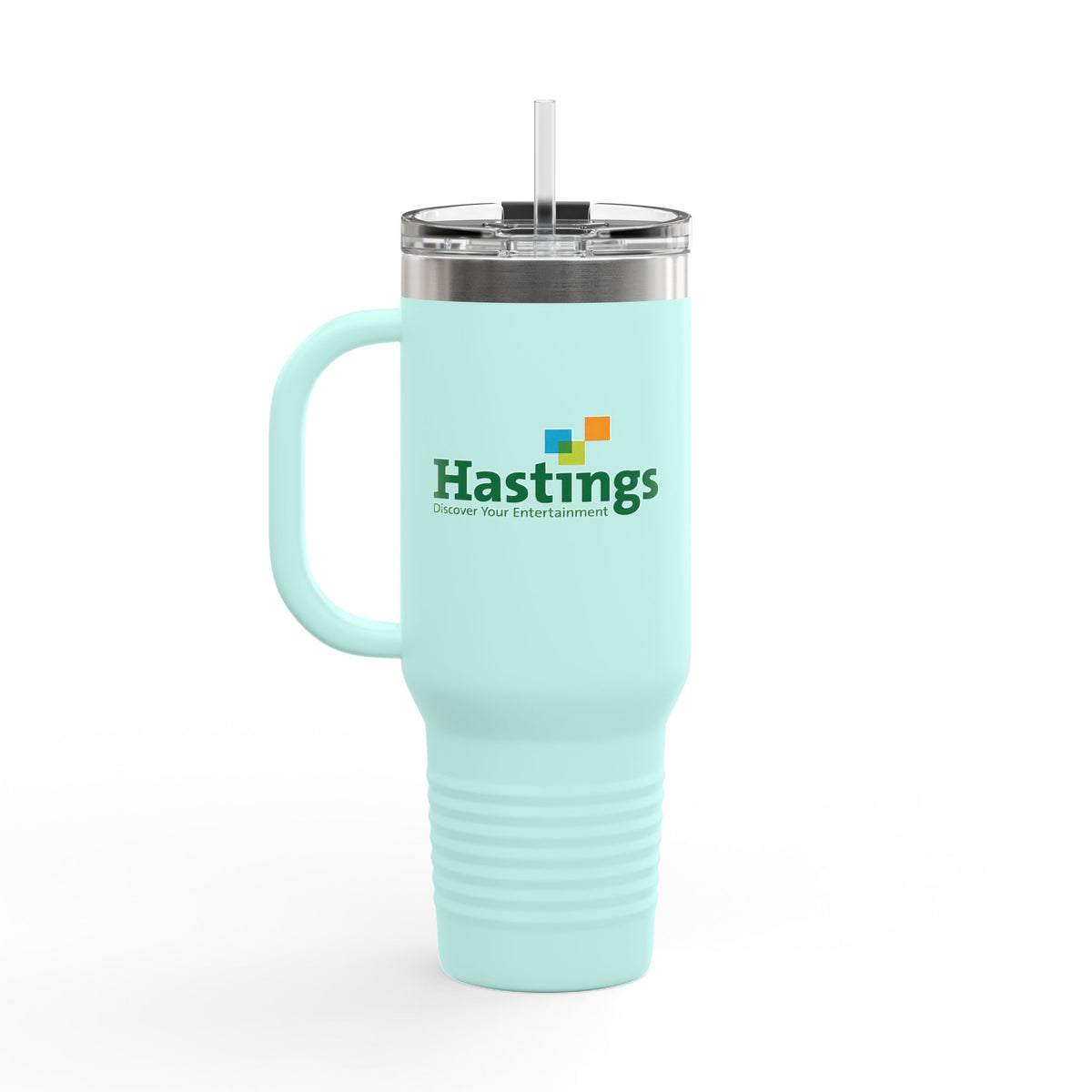 Hastings Entertainment 40oz Insulated Travel Mug Stainless Tumbler