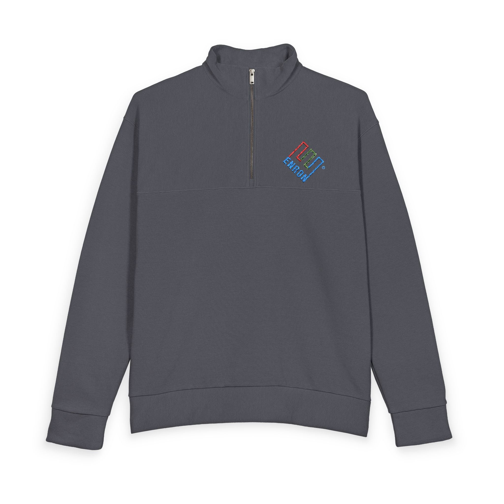 Enron Heavy Knit Quarter-Zip Sweatshirt