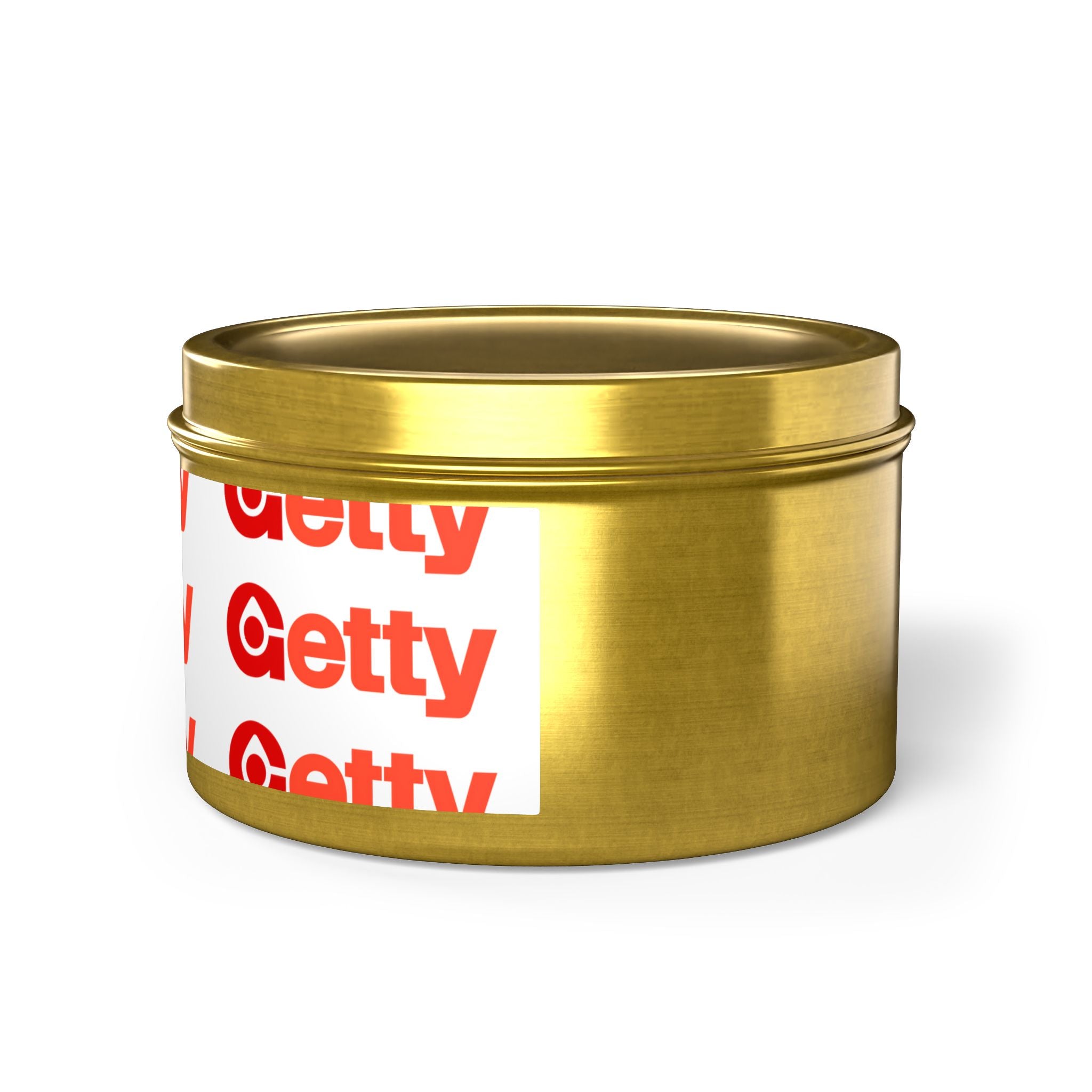 Getty Oil Tin Candle
