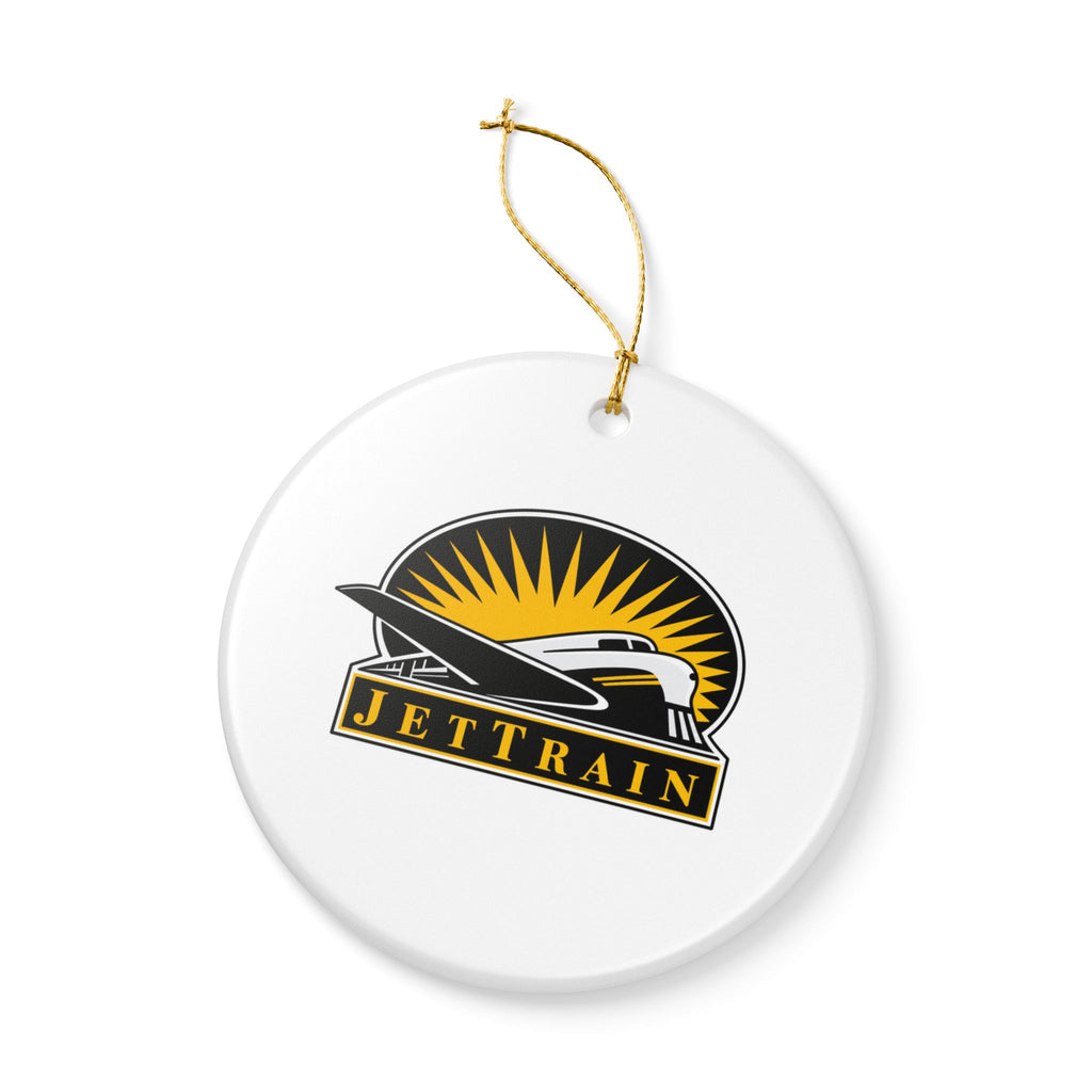 Bombardier JetTrain Ceramic Ornament