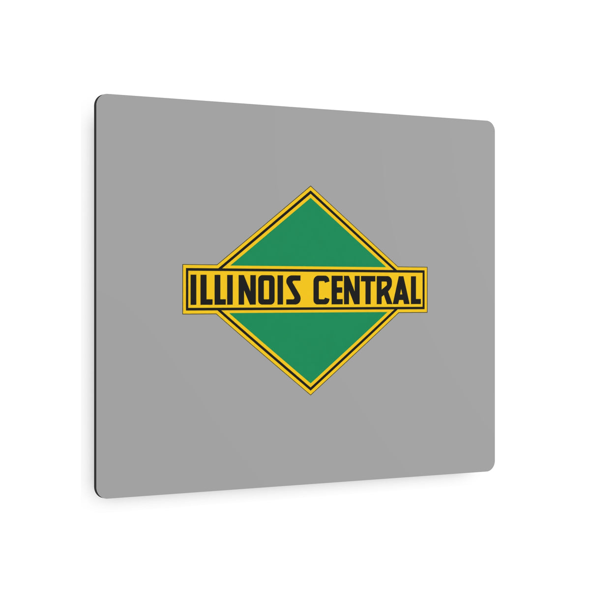 Illinois Central Railroad Metal Sign