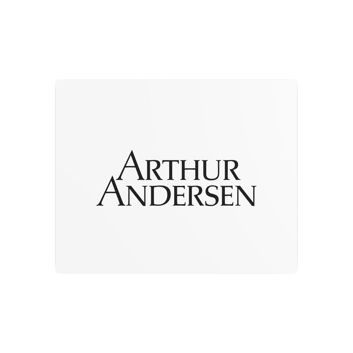 Arthur Andersen Metal Sign