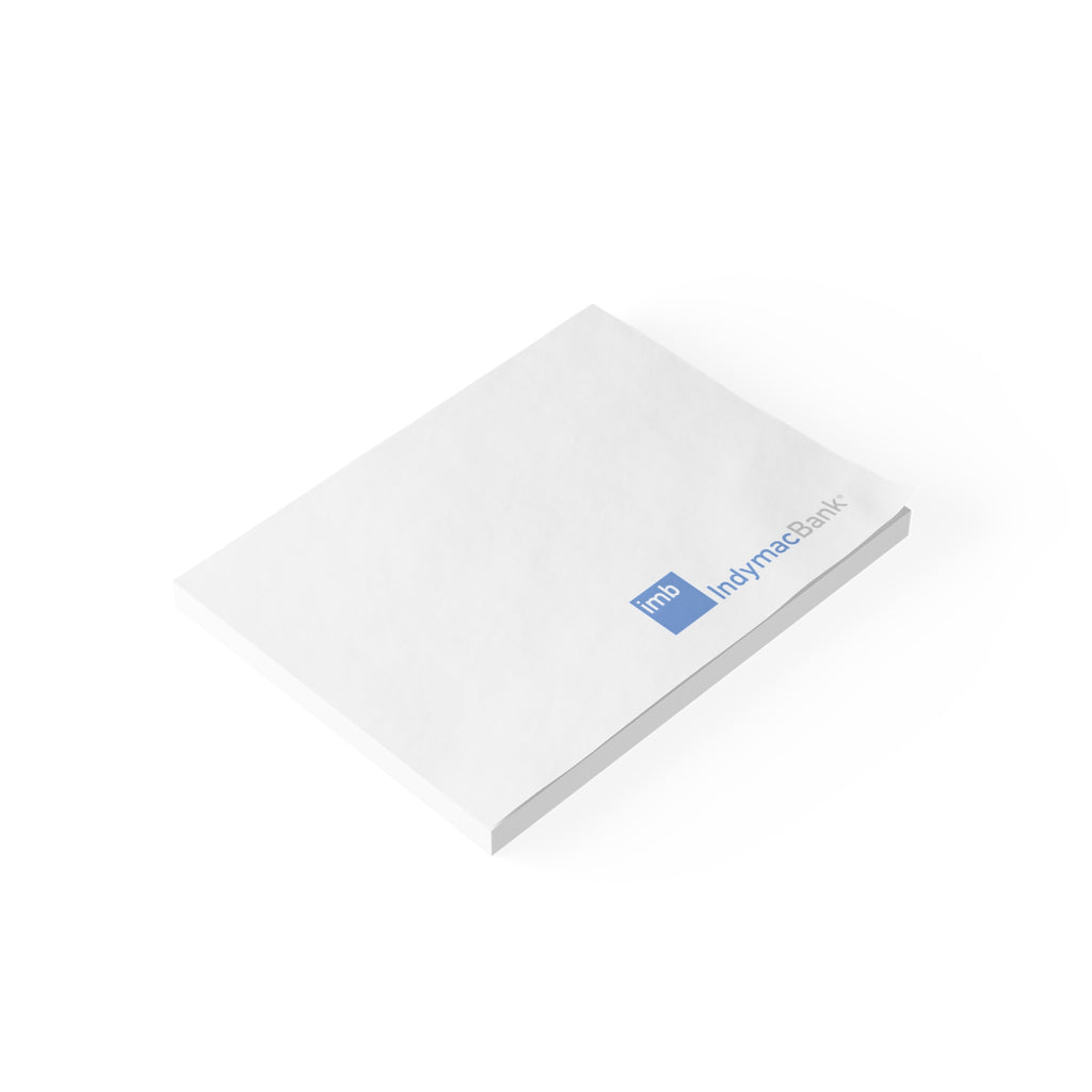 IndyMac Bank Sticky Post-it Note Pad