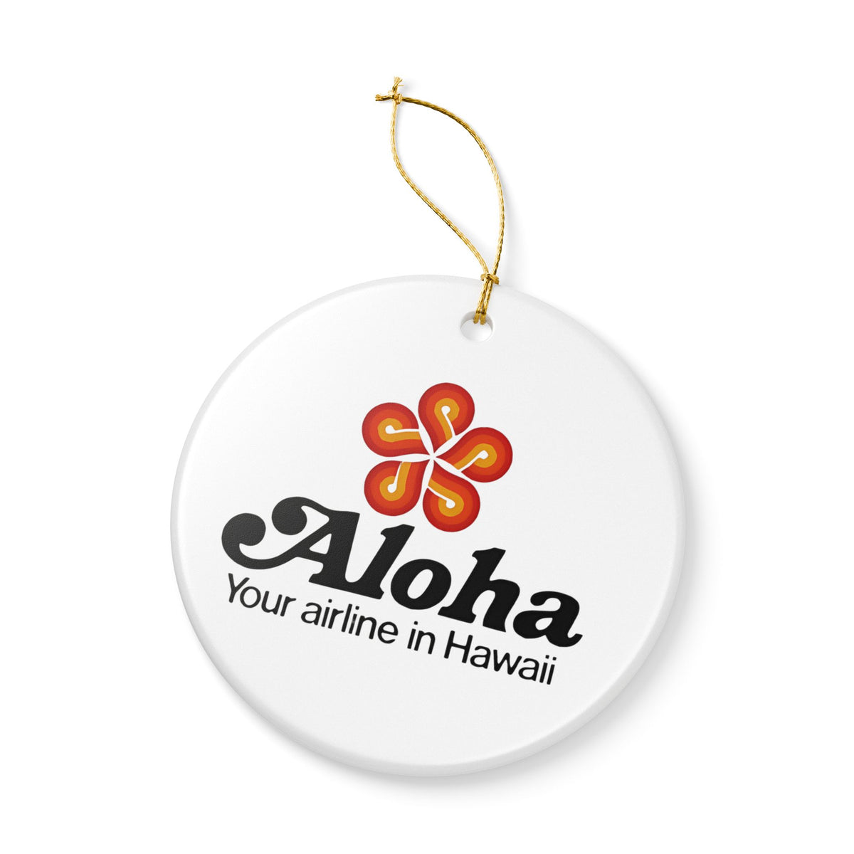Aloha Airlines Ceramic Ornament