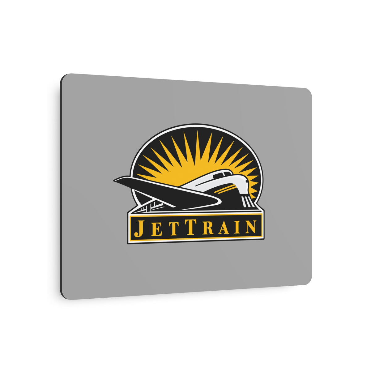 Bombardier JetTrain Metal Sign