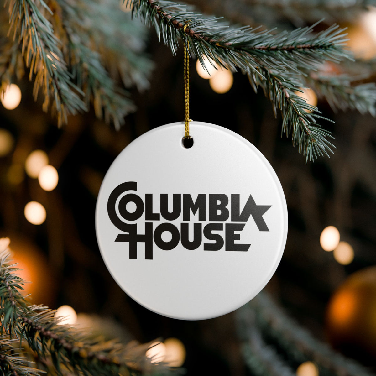 Columbia House Ceramic Ornament