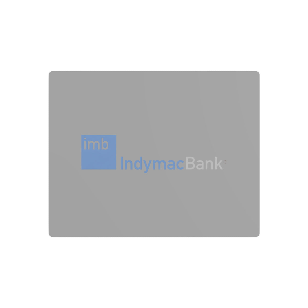 IndyMac Bank Metal Sign