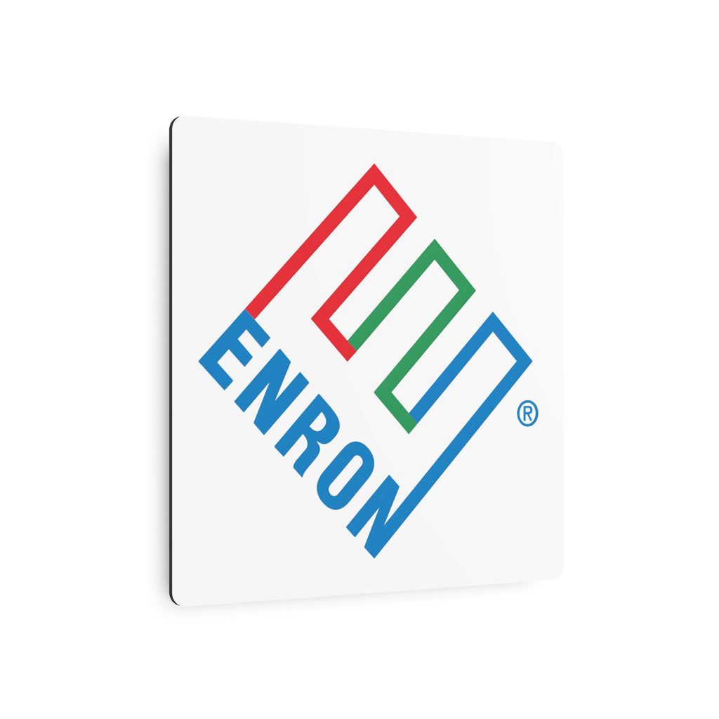 Enron Square Metal Sign
