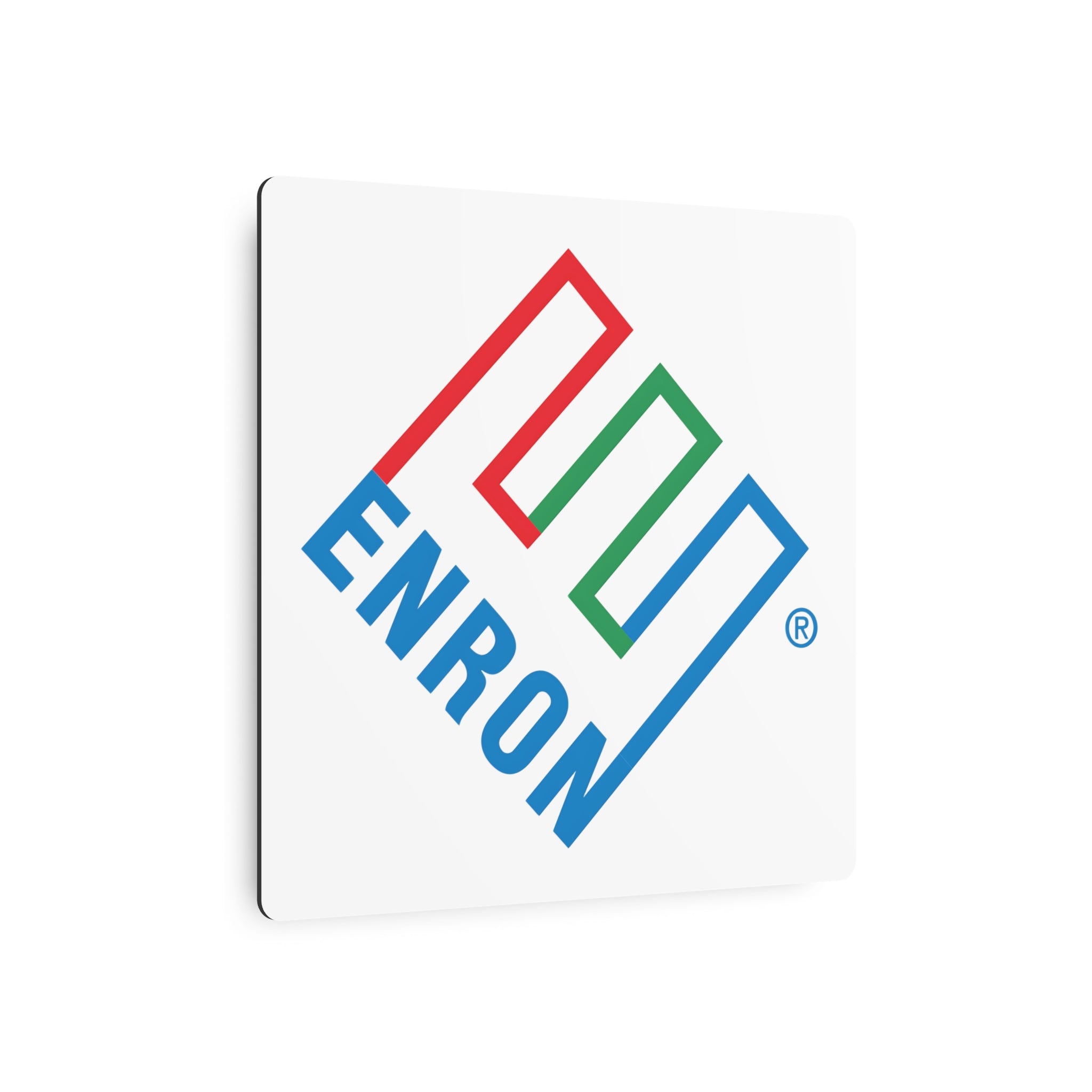 Enron Square Metal Sign