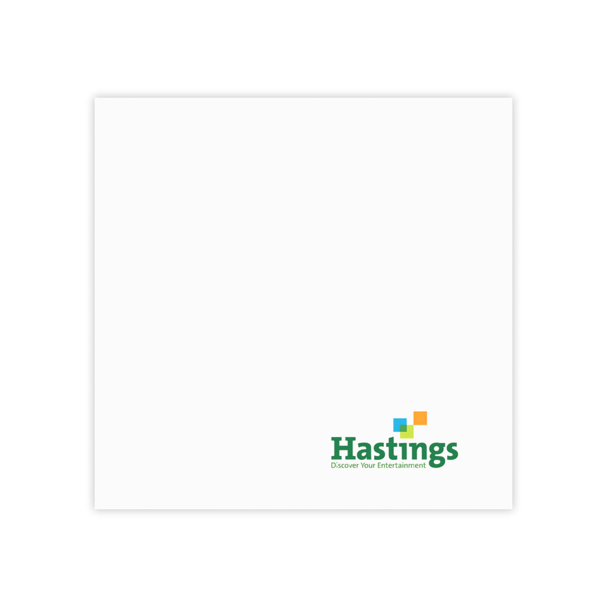 Hastings Entertainment Sticky Post-it Note Pad