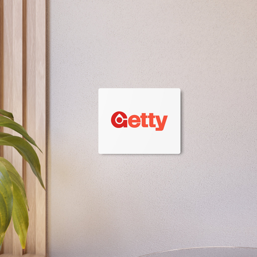 Getty Oil Metal Sign
