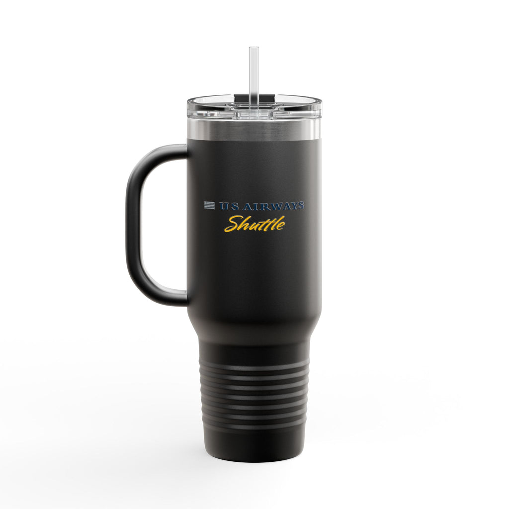US Airways Shuttle 40oz Insulated Travel Mug Stainless Tumbler