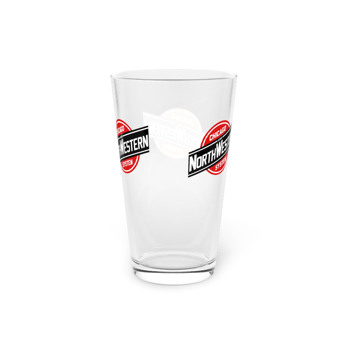 Chicago and North Western Railway 16oz Pint Glass