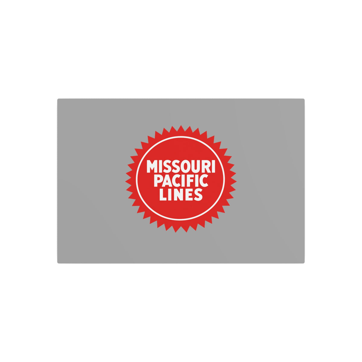 Missouri Pacific Railroad Metal Sign