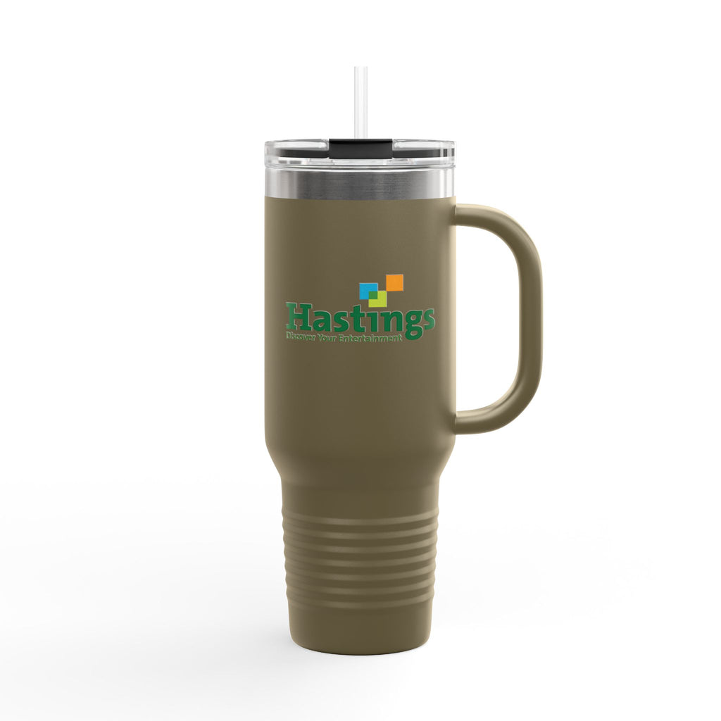 Hastings Entertainment 40oz Insulated Travel Mug Stainless Tumbler