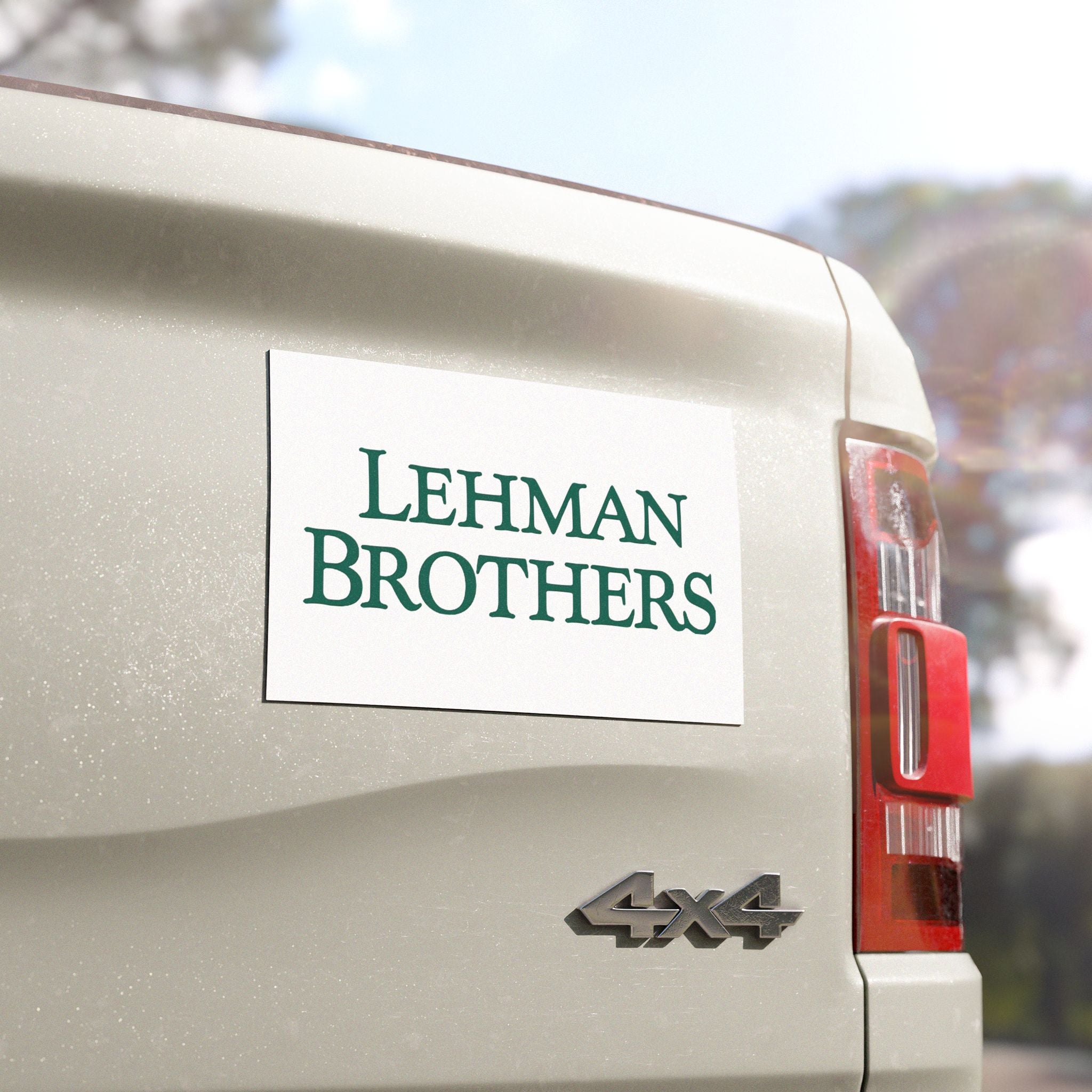 Lehman Brothers Car Magnet