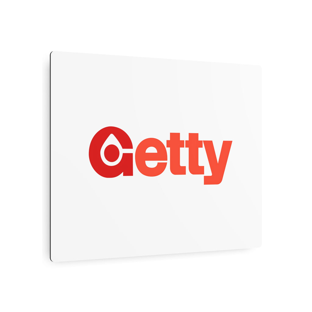 Getty Oil Metal Sign