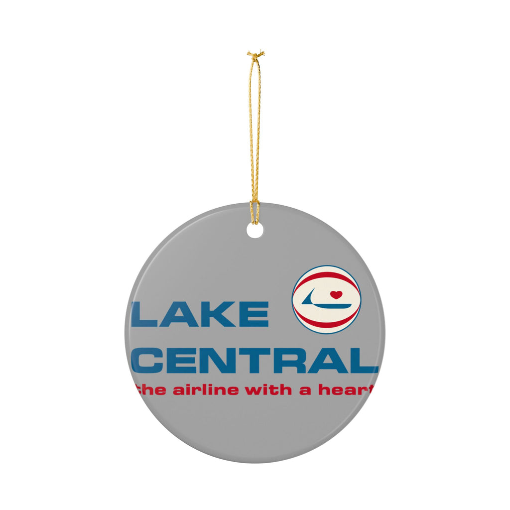 Lake Central Airlines Ceramic Ornament