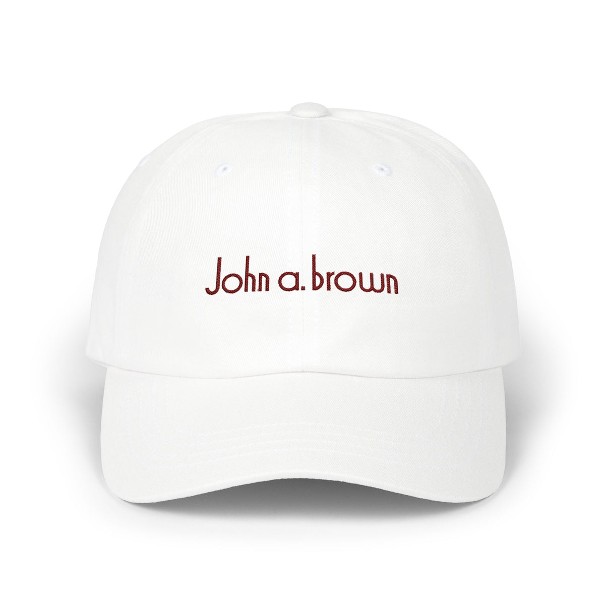 John A. Brown Embroidered Dad Cap Hat