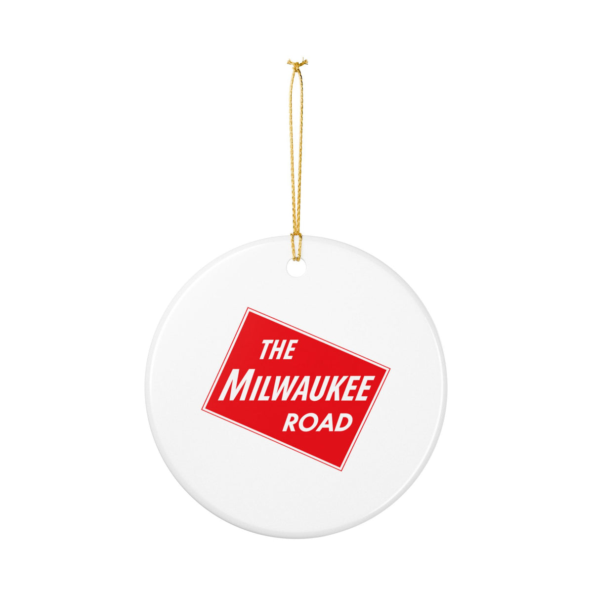 Chicago Milwaukee St. Paul and Pacific Railroad Ceramic Ornament