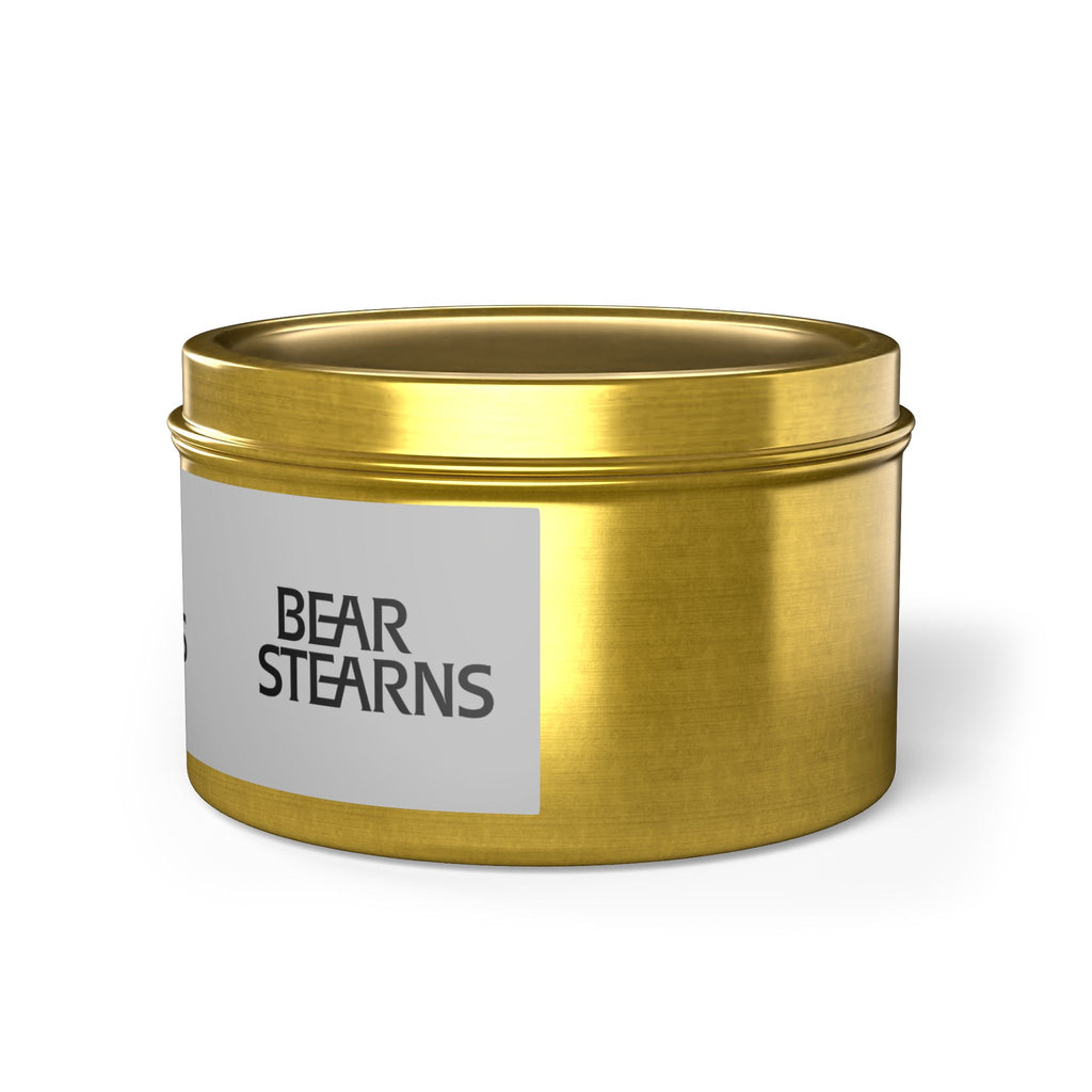 Bear Stearns Tin Candle