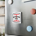 Bethlehem Steel Square Porcelain Fridge Magnet