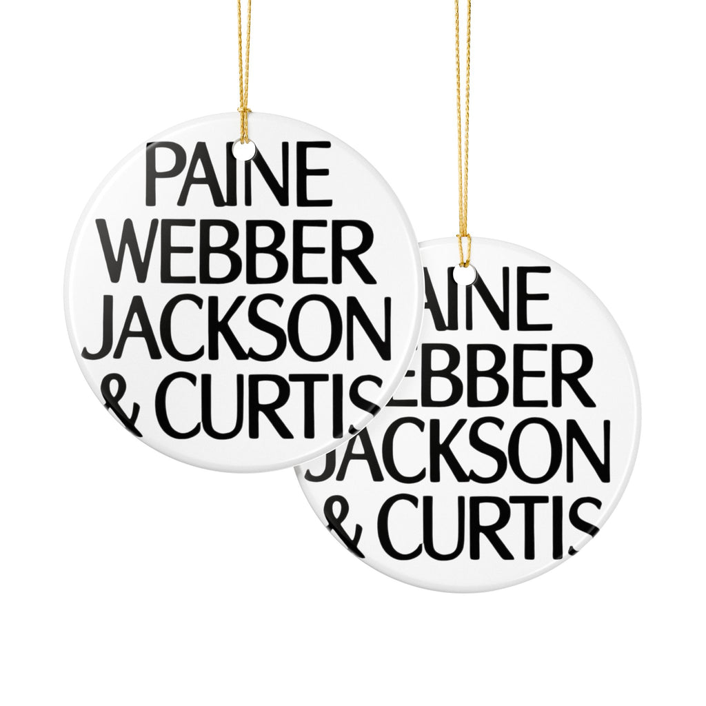 Paine Webber Jackson & Curtis Ceramic Ornament