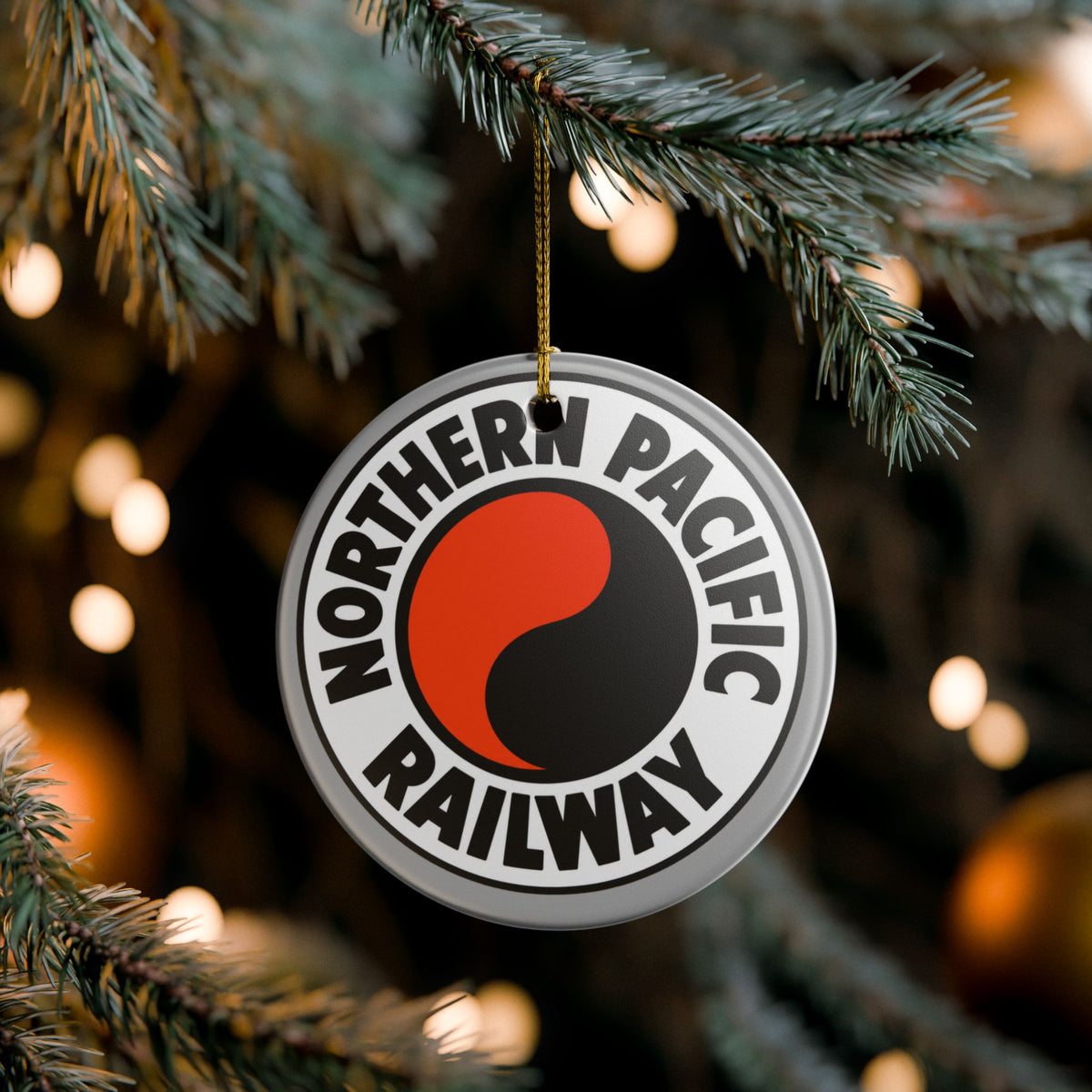 Northern Pacific Railway Ceramic Ornament