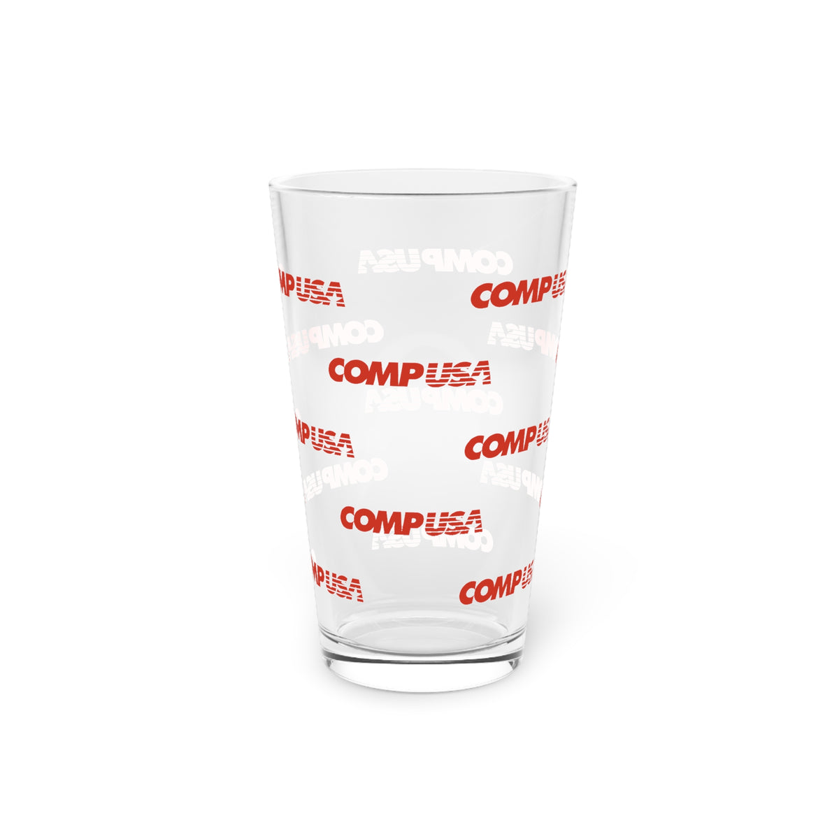 CompUSA 16oz Pint Glass