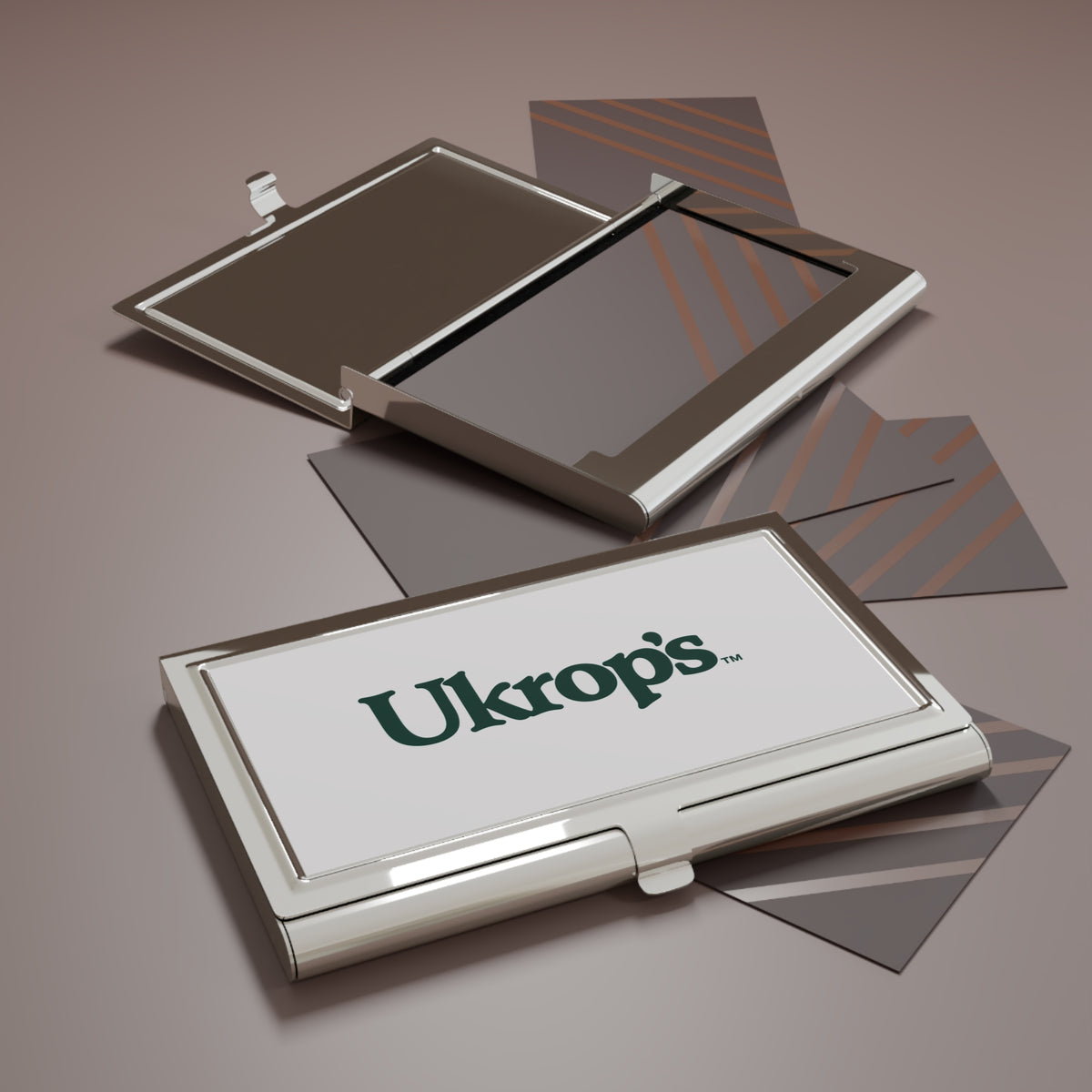 Ukrop's Super Markets Metal Business Card Holder