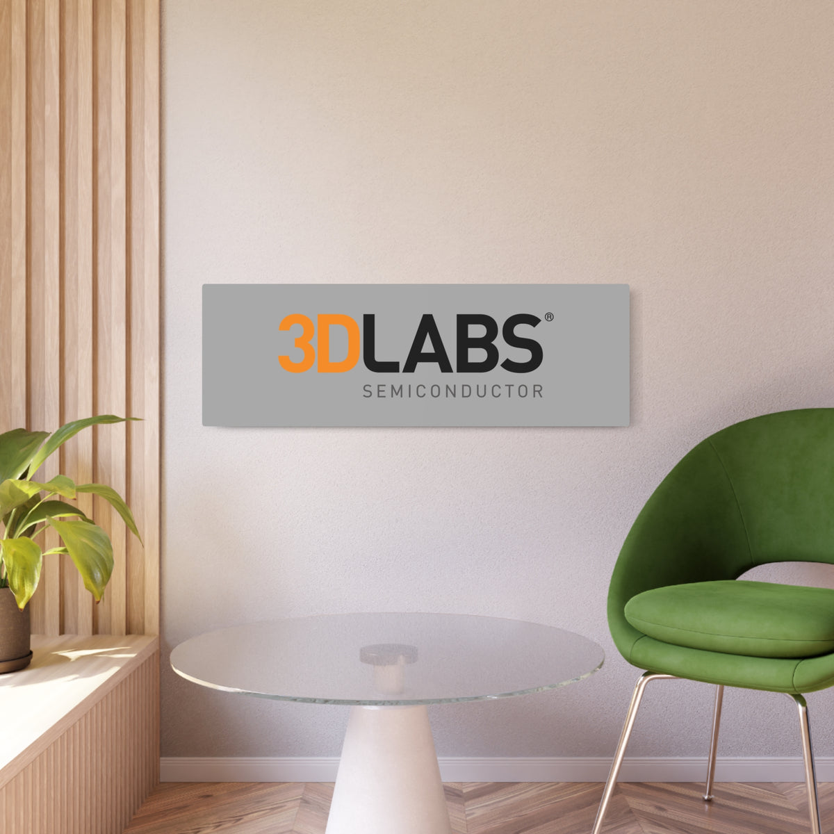 3Dlabs Metal Sign